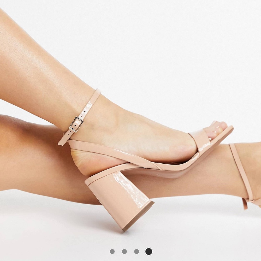 Wide Width Nude Block High Heels